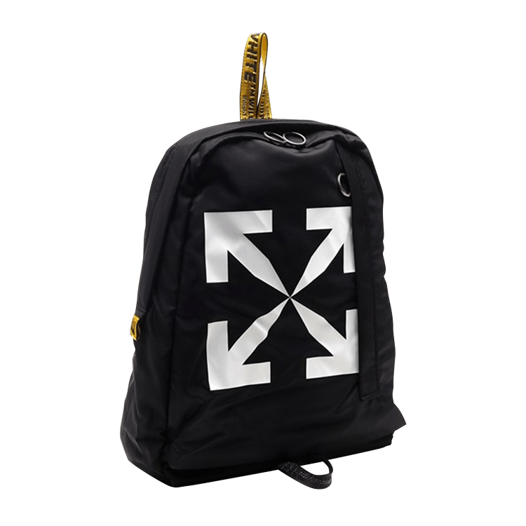 Buy Off-White Logo Nylon Backpack 'Black/White' - OMNB036S21FAB0011001