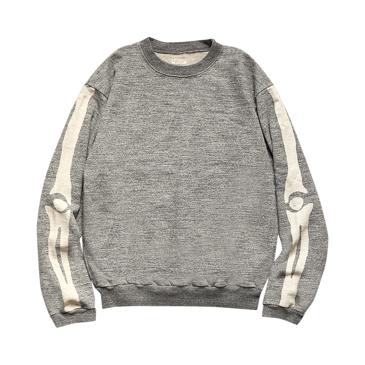 Buy Kapital Bone Grandrelle Fleece Knit Big Crew Sweatshirt 