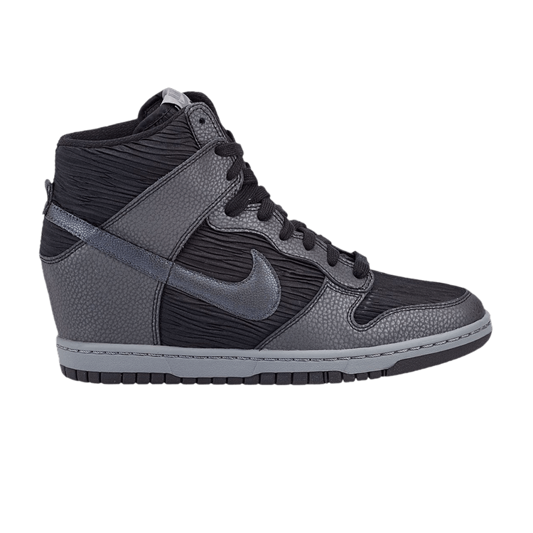 Buy Wmns Dunk Sky High Black Metallic Hematite 528899 015 GOAT