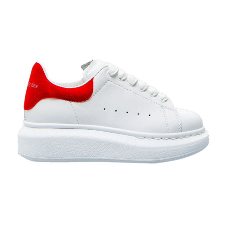 Buy Alexander McQueen Oversized Sneaker Kids 'White Lust Red' - 587691 ...