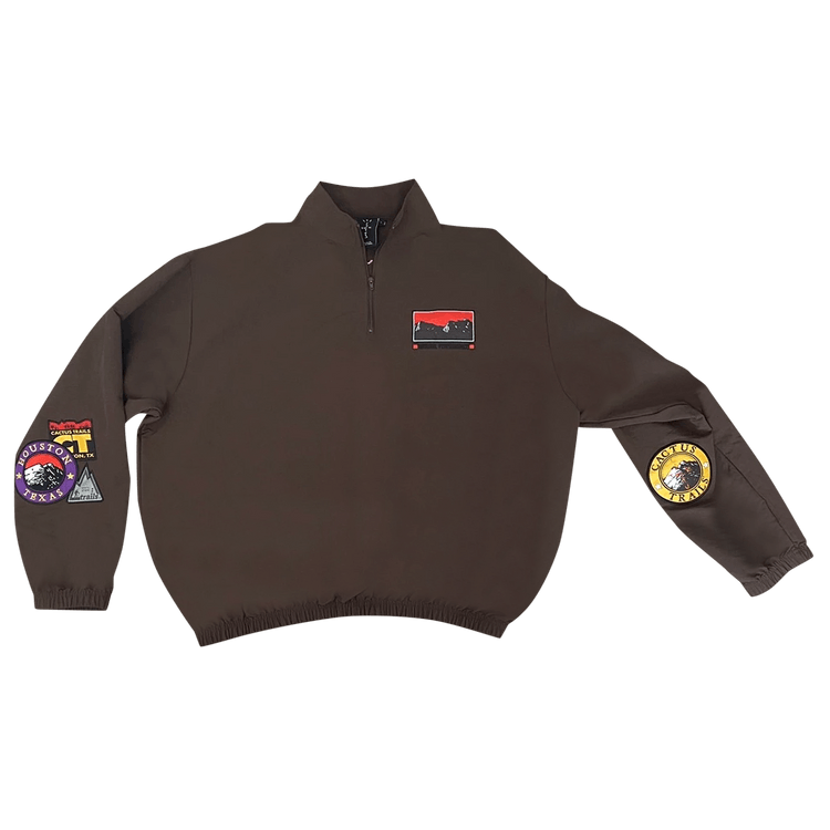 Cactus Jack by Travis Scott Cactus Trails Half-Zip Windbreaker 'Brown' Cactus Jack by Travis Scott Cactus Trails Half-Zip Windbreaker 'Brown'
