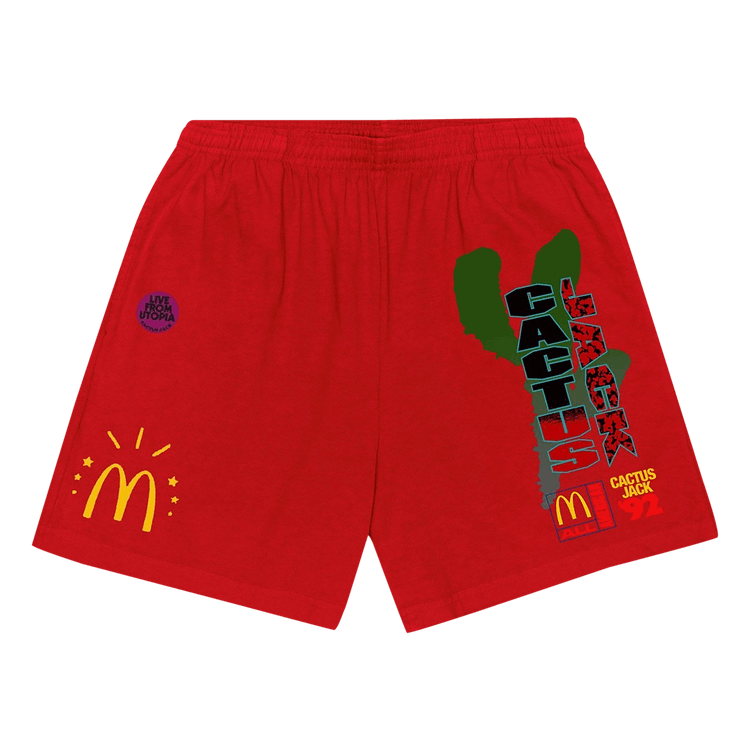 Buy Cactus Jack by Travis Scott x McDonald's All American '92 Shorts ...