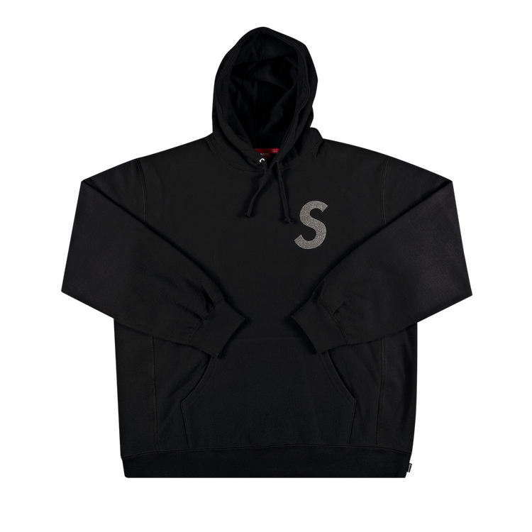 Buy Supreme x Swarovski S Logo Hooded Sweatshirt 'Black