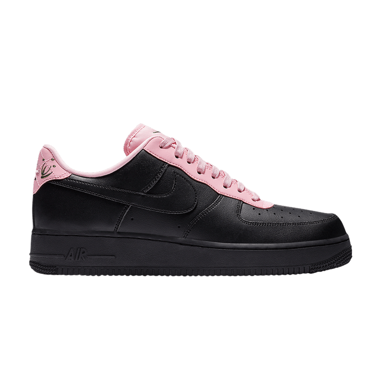 Buy Air Force 1 07 LV8 Black Pink Quilted Heel CJ1629 001 GOAT