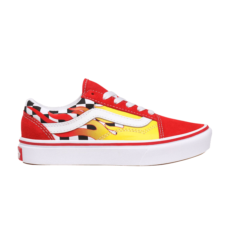 ComfyCush Old Skool Kids 'Flame Checkerboard'