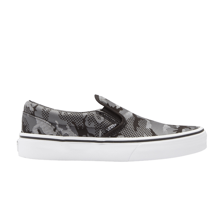 Classic Slip-On Kids 'Black Camo'