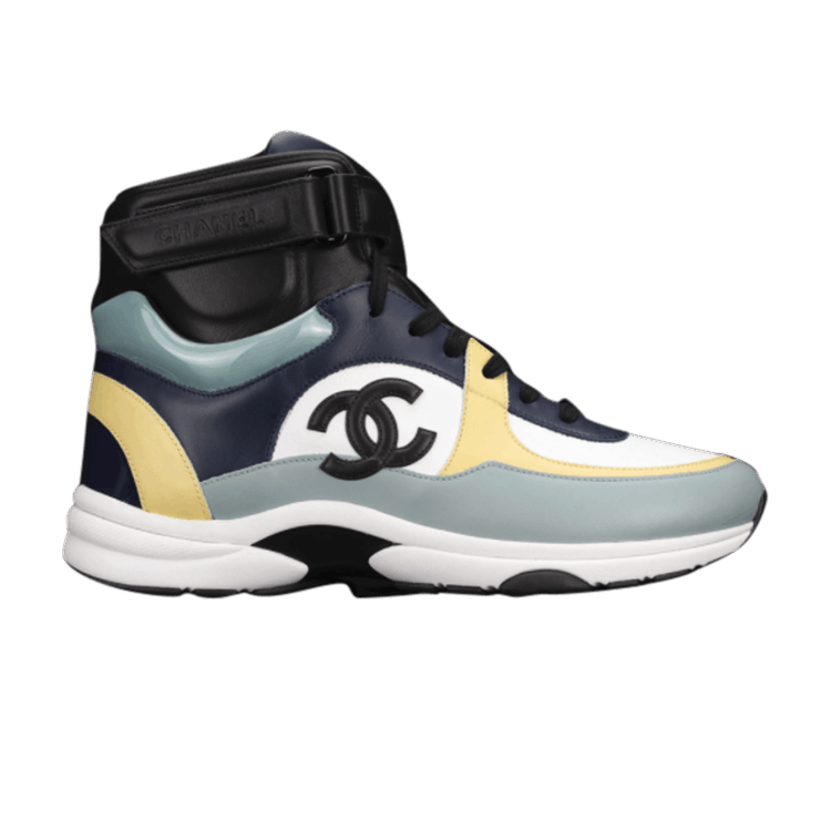 Chanel Sneaker High 'Yellow Navy Black'