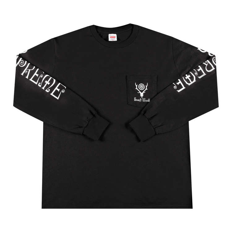 Buy Supreme x SOUTH2 WEST8 Long-Sleeve Pocket Tee 'Black' - SS21T1 ...