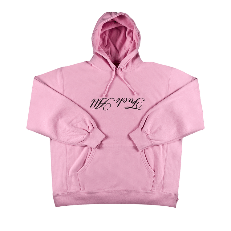Buy Supreme x Jamie Reid Fuck All Hooded Sweatshirt 'Pink