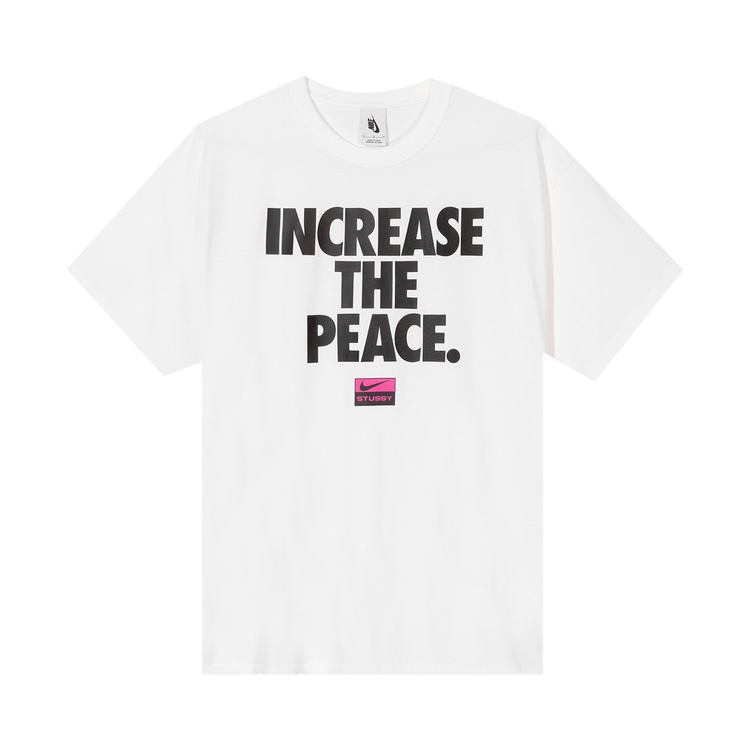 Nike x Stussy Increase The Peace T-Shirt 'White'