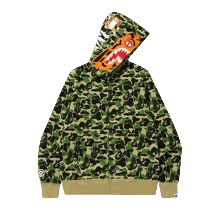 Bape abc camo tiger sales full zip hoodie pink