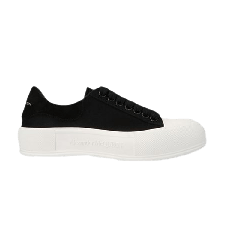 【alexander mcqueen】Deck lace-up plimsole/697120 W4MV7 1070 Buy Alexander McQueen Wmns Deck Lace-Up Plimsoll 'Black