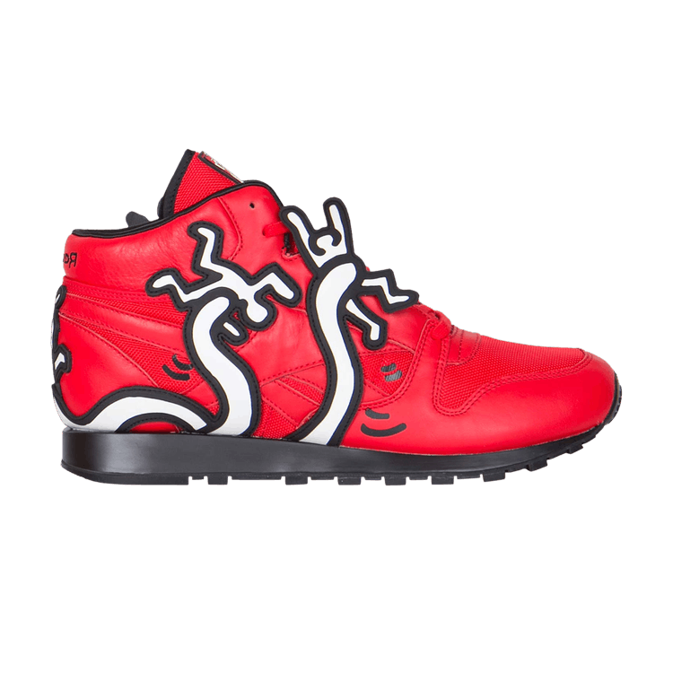 Keith Haring x Classic Leather Mid LUX 'Techy Red'