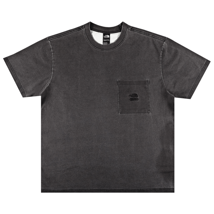 コラボSupreme North Face Pocket Tシャツ Black 黒 L