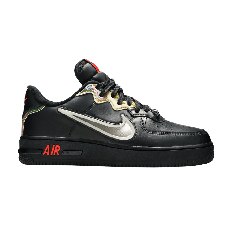 Buy Air Force 1 React Black Iridescent CN9838 001 GOAT