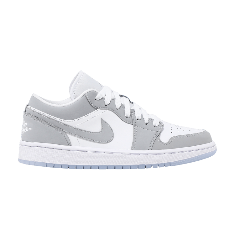 大阪直売WMNS AIR JORDAN 1 LOW WHITE/WOLF GREY 靴