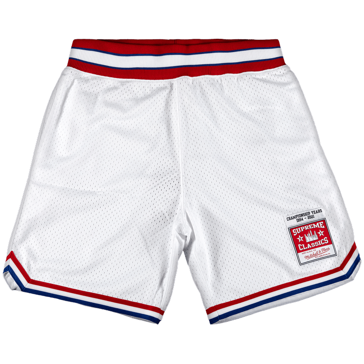 Buy Supreme x Mitchel And Ness Basketball Short 'White' - SS21SH41