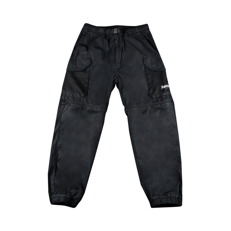 Buy Supreme Mesh Pocket Belted Cargo Pant 'Black' - SS21P40