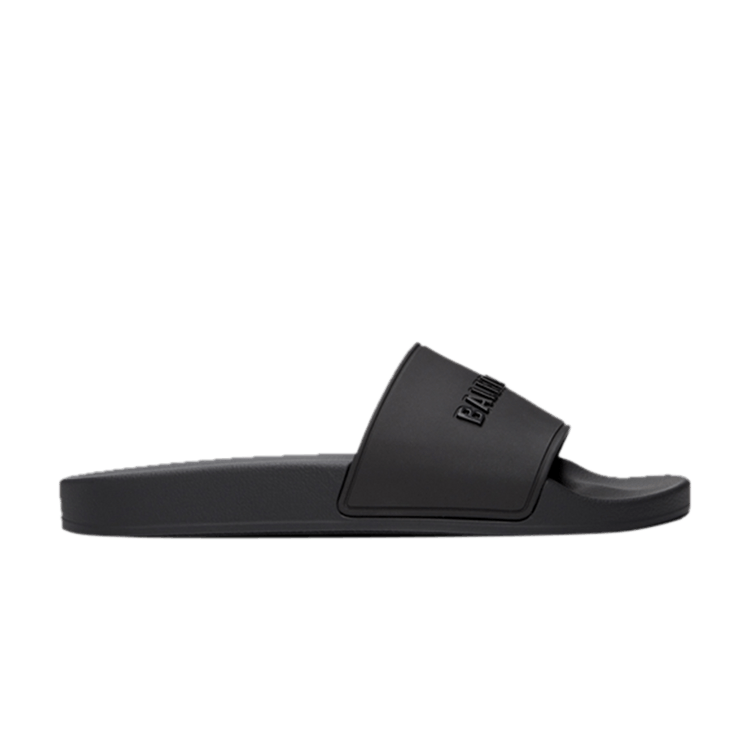 silver balenciaga slides