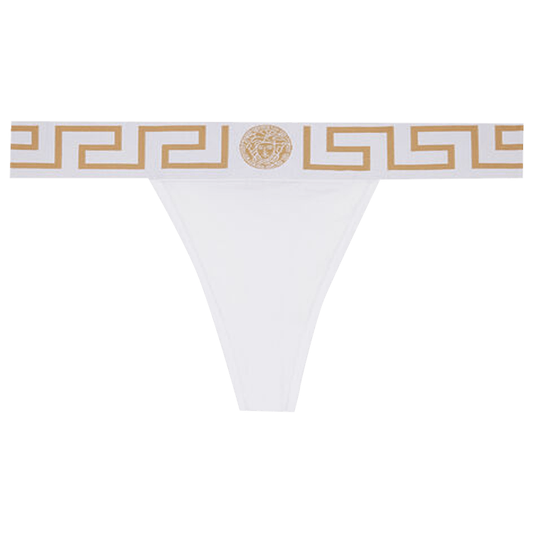 Buy Versace Greca Border Thong 'Optical White' - AUD01042 A232741 A1001