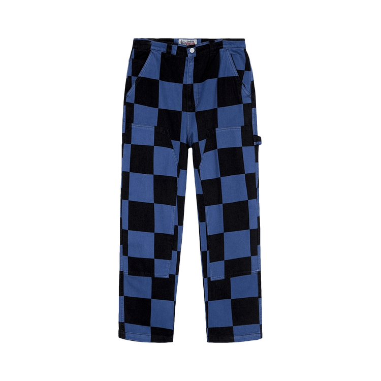 Buy Stussy Big Ol' Check Work Pant 'Navy' - 116484 NAVY | GOAT
