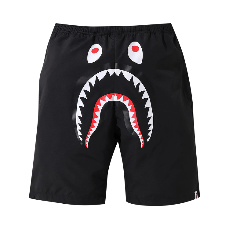 BAPE Shark Beach Shorts 'Black' | GOAT