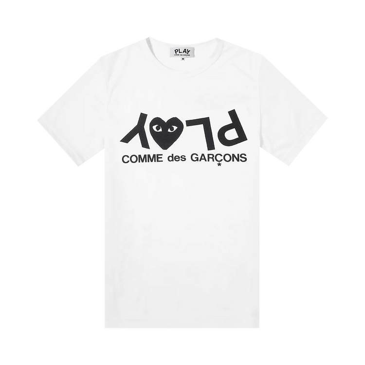 PLAY Inverted Text Logo Tee 'White 