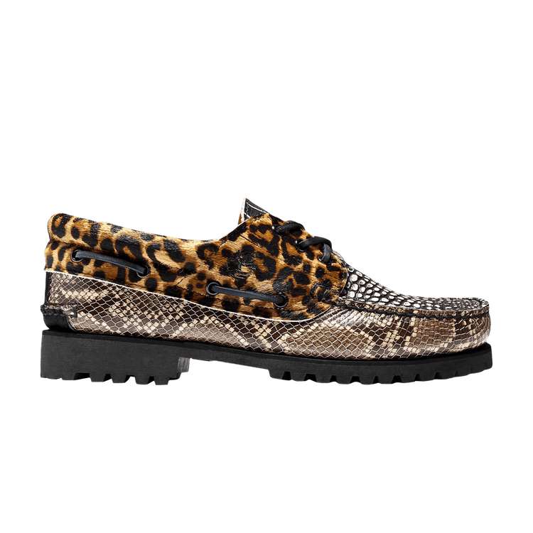Size 10.0 Chinatown Market x 3-Eye Lug Handsewn Boat 'Animal Print'