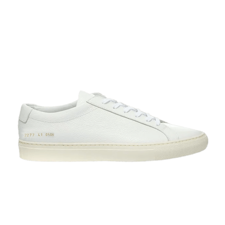 Common Projects Achilles Pebbled Low White Culture Circle