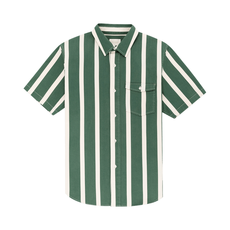 Buy Aimé Leon Dore Bold Stripe Short-Sleeve Shirt 'Botanical