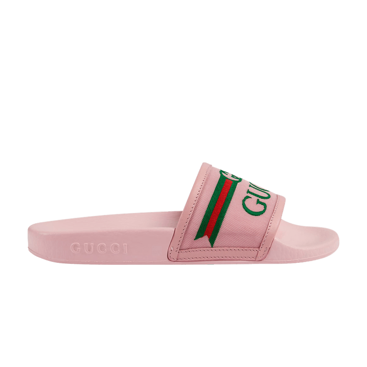 Buy Gucci Slide Kids Logo Print Pastel Pink 629741 HYS20