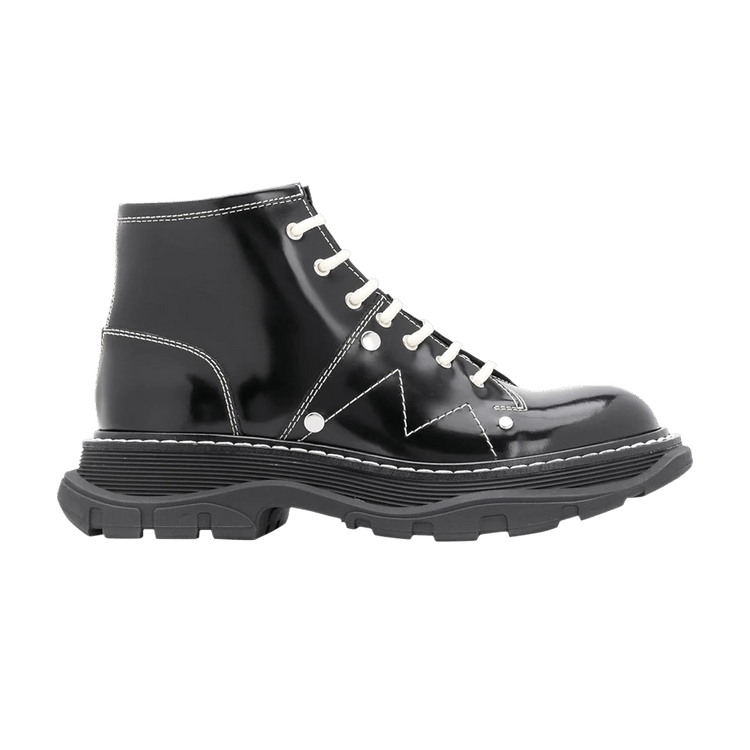 Alexander mcqueen lace up boots shop