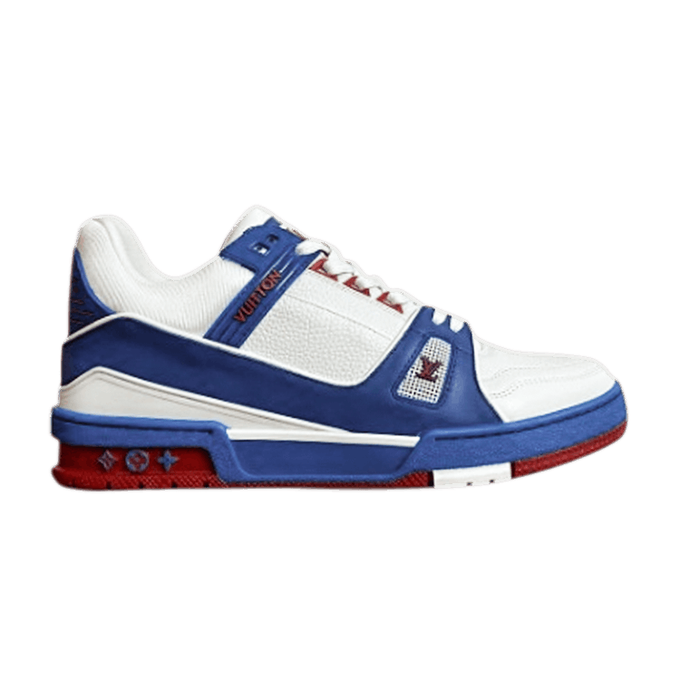 Buy Louis Vuitton Trainer Sneaker 'White Blue Red' - 1A8ZSY