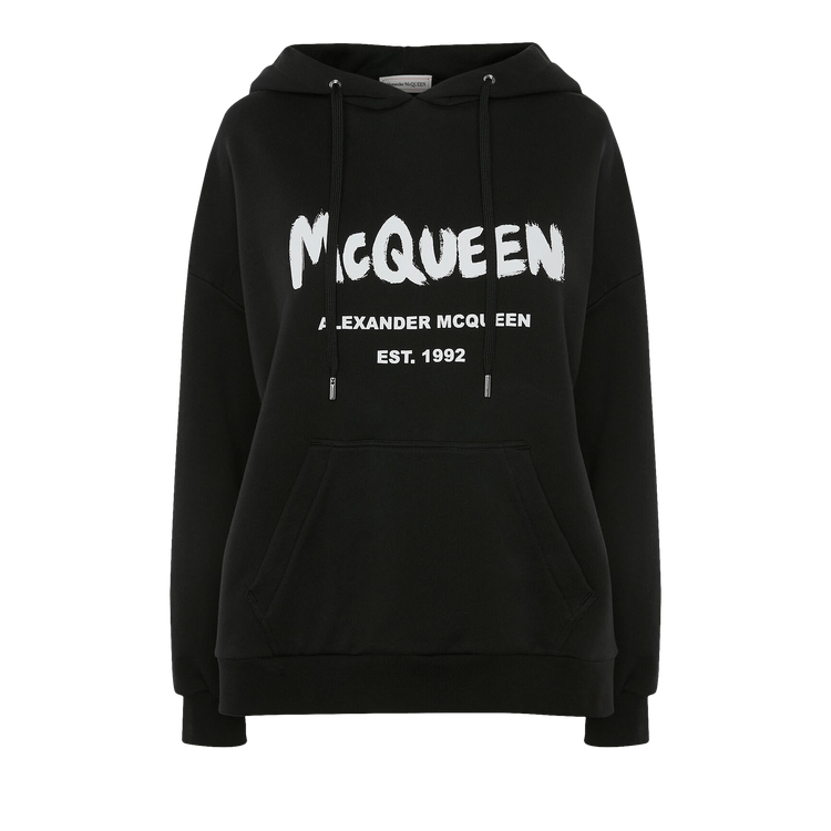 Buy Alexander McQueen Graffiti Sweatshirt 'Black