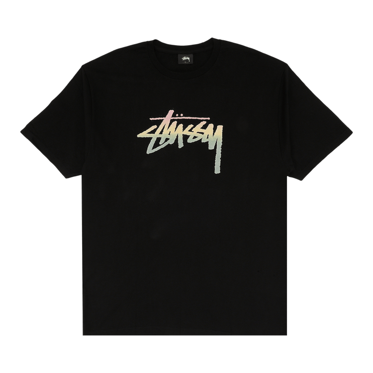 Buy Stussy Stock Fade Tee 'Black' - 1903973 BLAC | GOAT