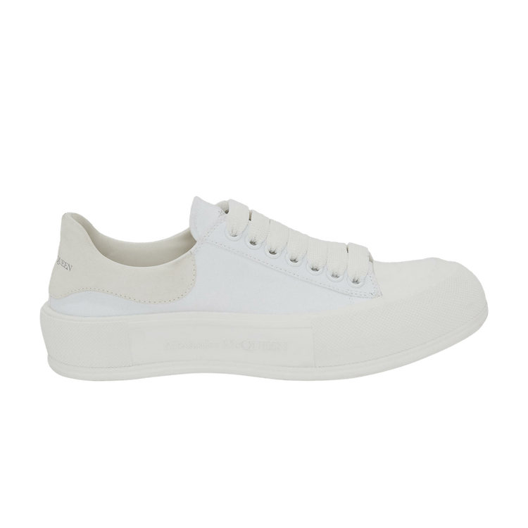 Buy Alexander McQueen Deck Lace-Up Plimsoll 'White' - 654593