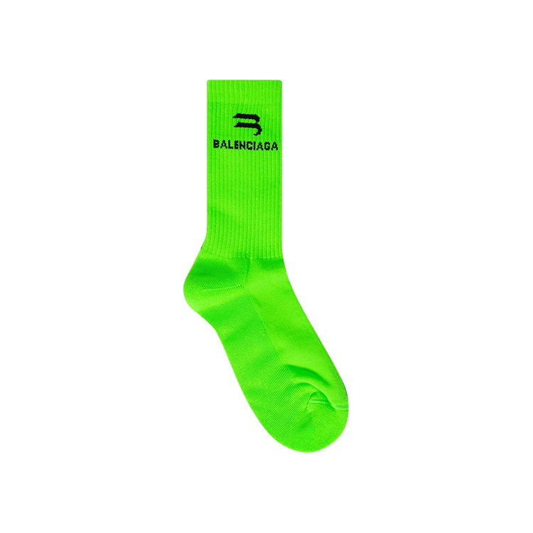 balenciaga socks lime green