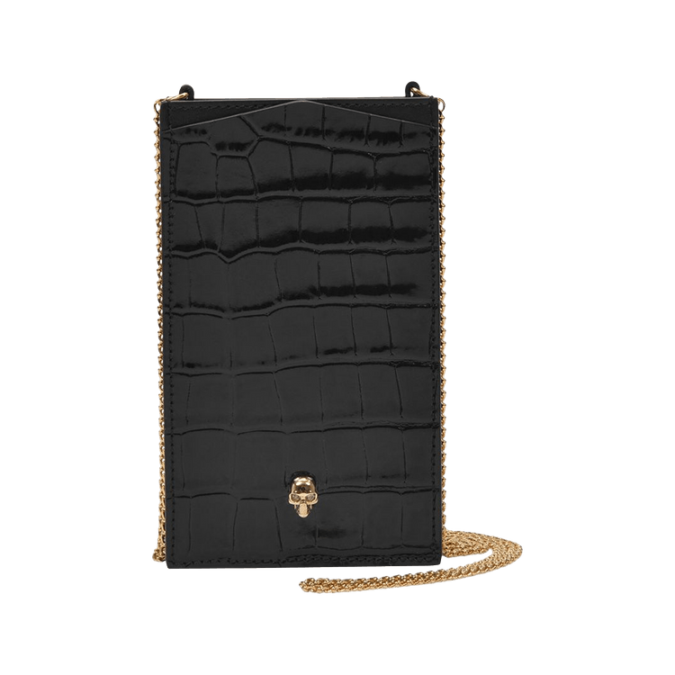 アクセサリーその他 Skull Phone Case - Alexander Mcqueen - Leather - Denim Alexander Mcqueen Skull Phone Case Bag | David Jones