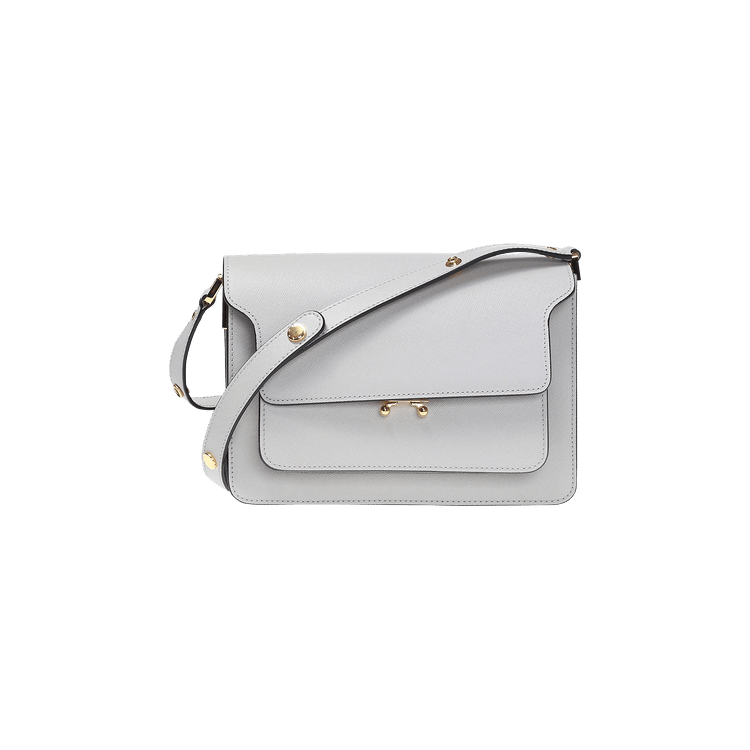 ★MARNI★Saffiano Medium Trunk Bag Grey★大人気★ Buy Marni Medium Trunk Shoulder Bag 'Grey' - SBMPN09NO1