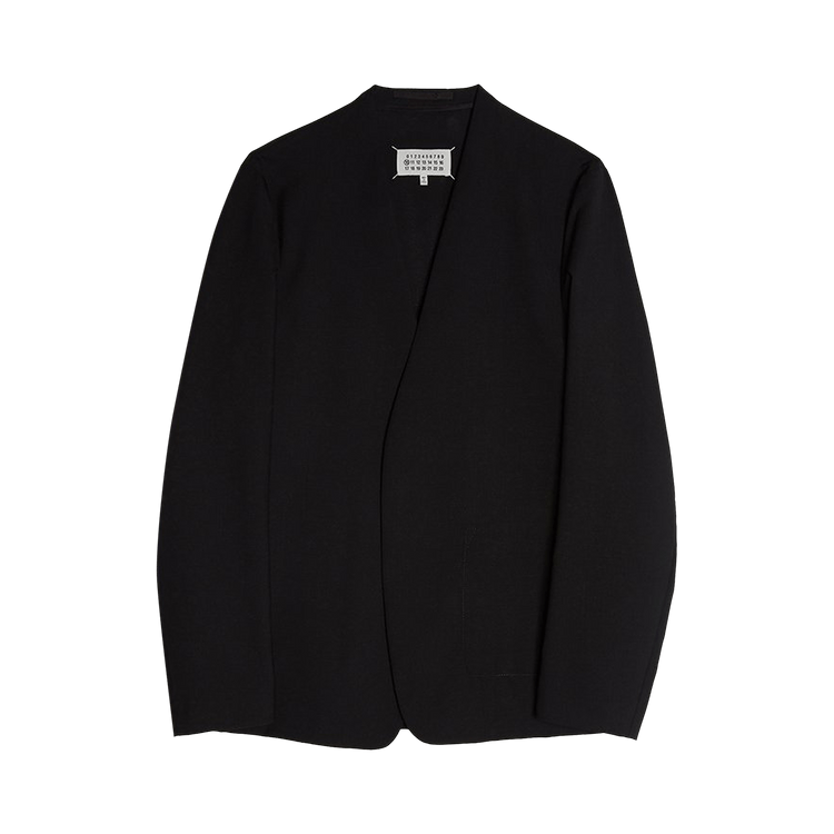 Buy Maison Margiela Collarless Jacket 'Black' - S50BN0447 S44330