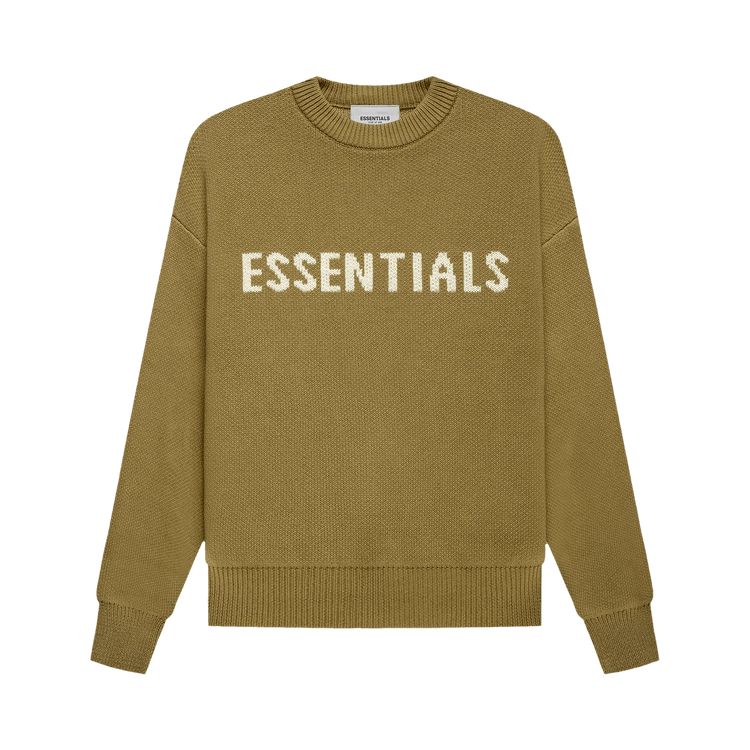 Fear of God Essentials Kids Knit Pullover #39 Amber #39 GOAT