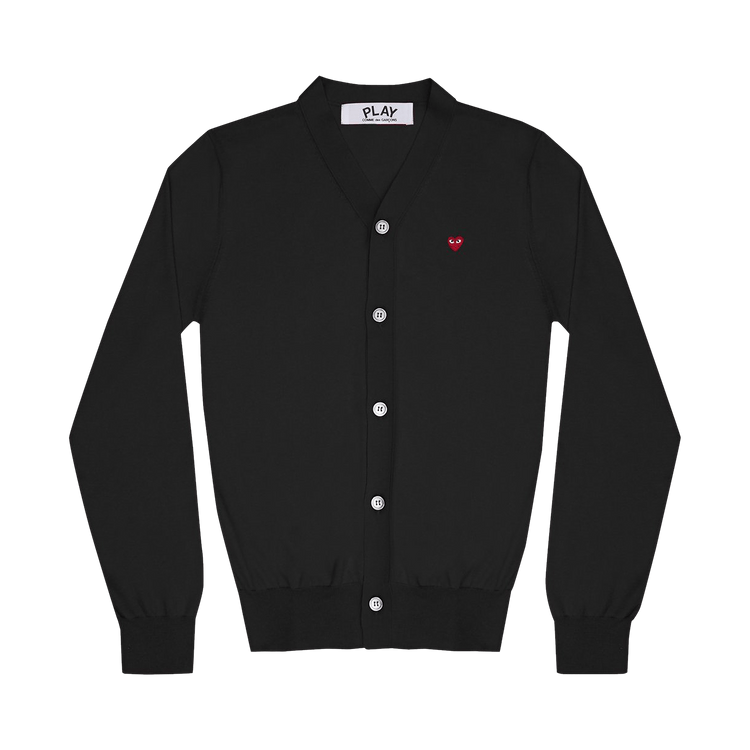 Buy Comme des Garçons PLAY Little Heart Cardigan 'Black' - AZ N054