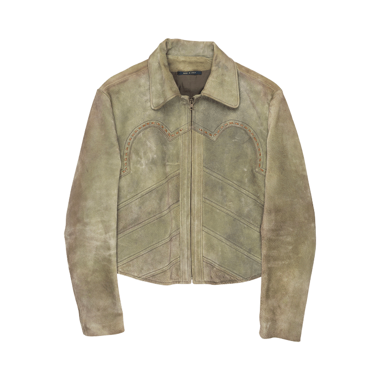 Buy Vintage Gucci by Tom Ford Sample Western Leather Jacket 