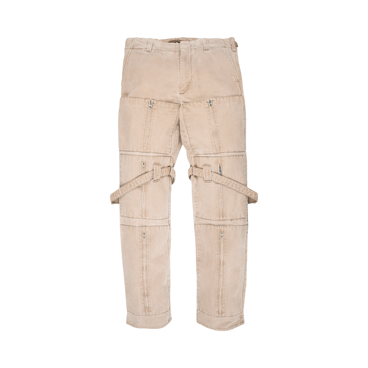 Buy Pre-Owned Helmut Lang Vintage Zipper Cargo Pants 'Cream 