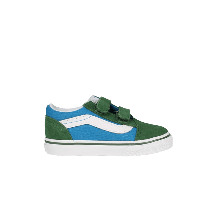 Old Skool V Toddler '2 Tone - Mediterranean Blue Greener Pastures'