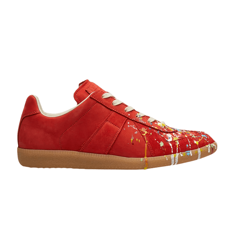 MAISON MARGIELA ヘイントエフェクトレスアッフスニカ Maison Margiela□Replica ペイントエフェクト スニーカー