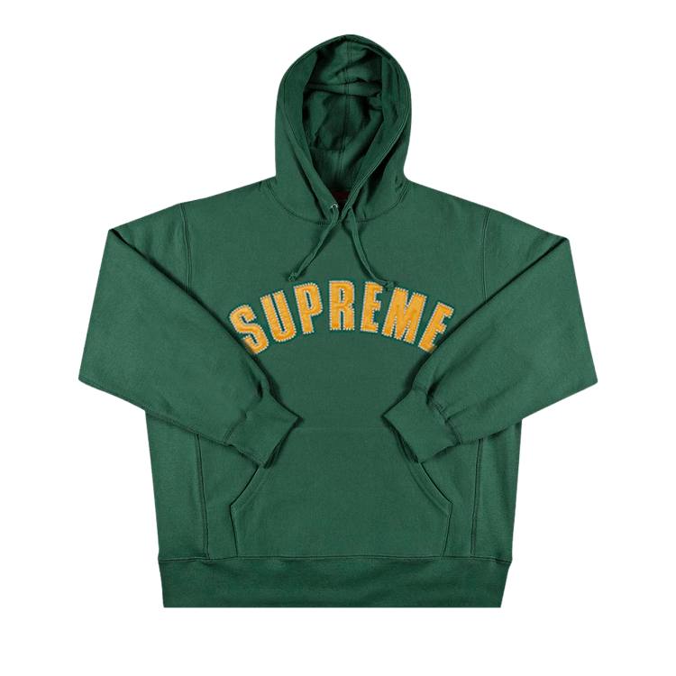 Supreme Pearl Logo Hooded Sweatshirt 'Dark Green' | GOAT