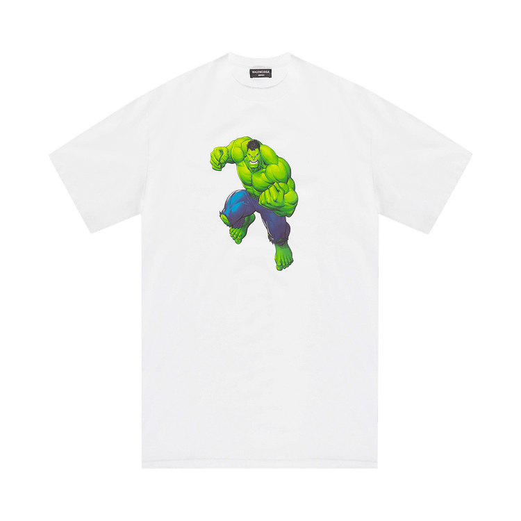 Buy Balenciaga Incredible Hulk Medium Fit Tee 'White
