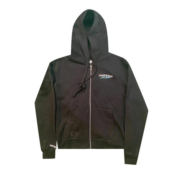 Chrome Hearts St. Barth Exclusive Zip-Up Hoodie 'Black' | GOAT CA