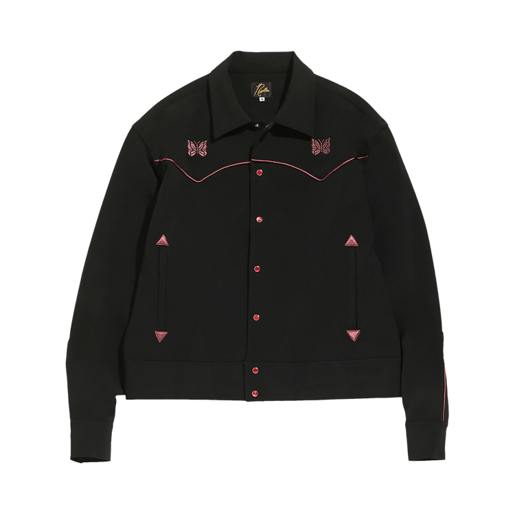 Buy Needles Piping Cowboy Jacket 'Black' - JO169 BLAC | GOAT